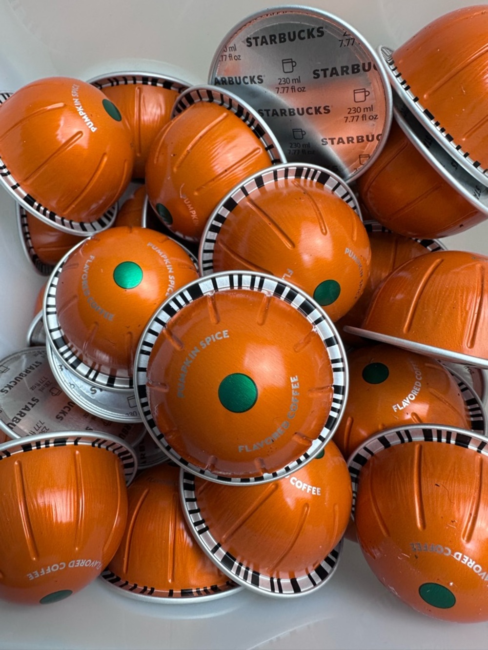 Starbucks by Nespresso Vertuo Pumpkin Spice 100 Count Loose Pods Coffee Lot 7.77